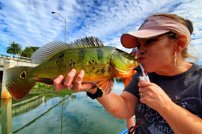 Peacock Bass Fishing Trip near Miami South Beach - Wildlife Along the Water