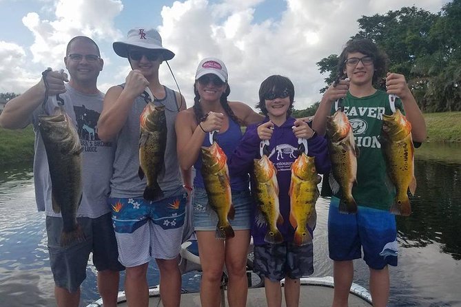 Peacock Bass Fishing Trips near Boca Raton - Fishing Lake Ida instead of casting from a crowded pier