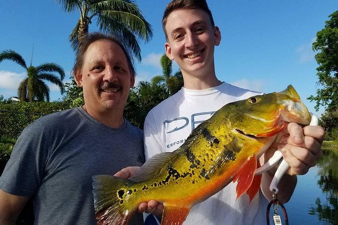 Peacock Bass Fishing Trips near Palm Beach Florida - Gear, water, and marina support