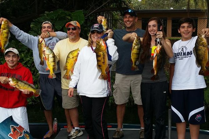 Peacock Bass Fishing Trips near Palm Beach Florida - What you may catch on the six-hour outing