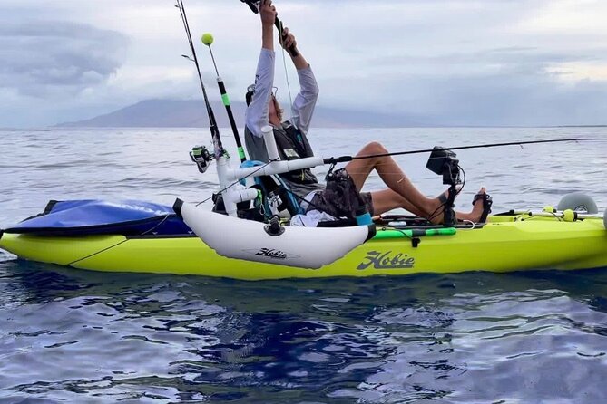 Pelagic Kayak Fishing Charter Lahaina - Bait fishing gives the charter a practical start