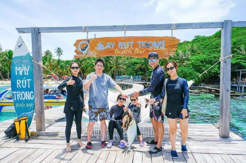 Phu Quoc 3 Islands Snorkeling, Fishing Private Boat Tour - SUP photos, fly-cam images, and the edited video