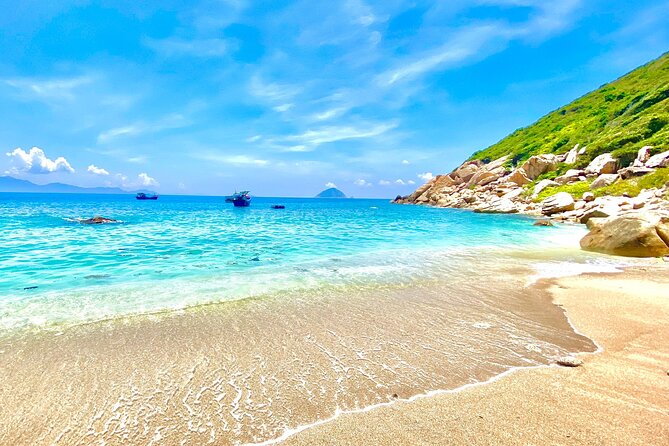 Private Excursions To Wild Island For Swimming Fishing BBQ Lunch - Hòn Tre and the white sand at Coconut Beach