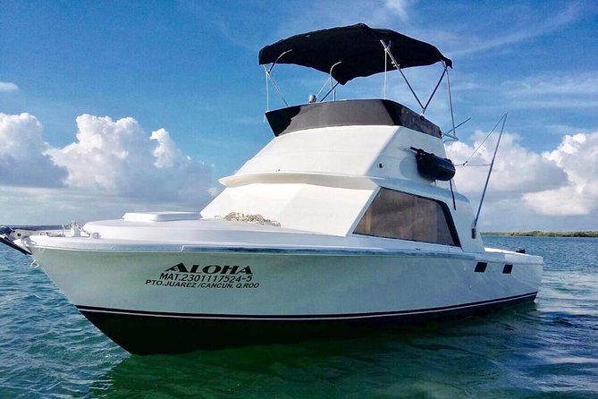 Private fishing charter Bertram 31ft 6 pax max if you don't fish you don't pay - Choosing between two hours and a full sea trip