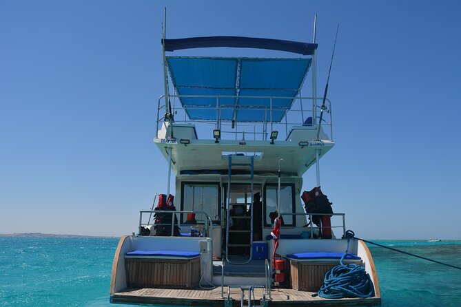 Private Fishing Day Boat With Equipment and Transfer – Hurghada - One snorkeling stop in clear water