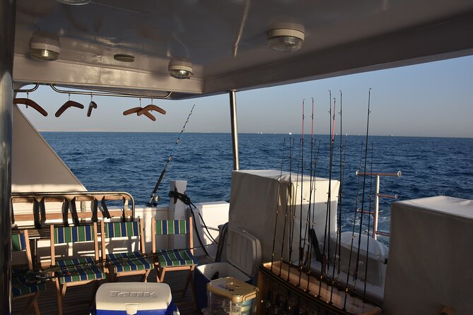 Private Fishing Full Day Boat and Snorkeling Sea Trip -Hurghada - Reaching the coral reef and island area