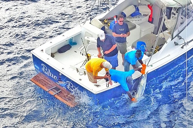 Private Fishing in St Lucia Charters - Meeting the boat at Vigie Marina