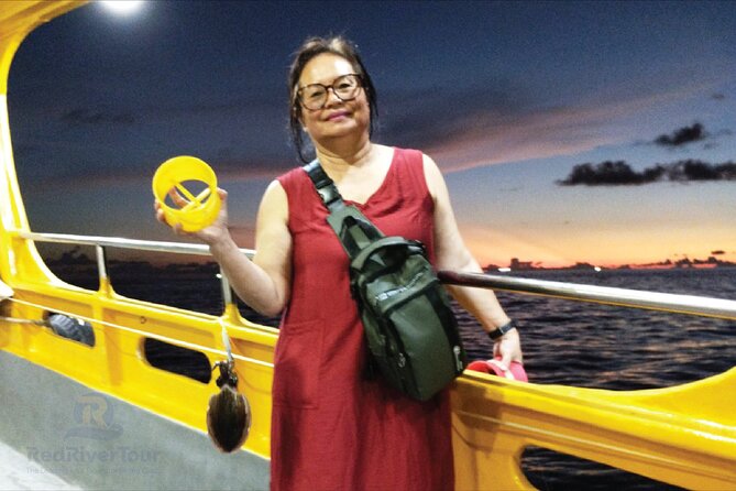 Red River Private Tour : Sunset and Night Squid Fishing - Leaving Phu Quoc as daylight fades