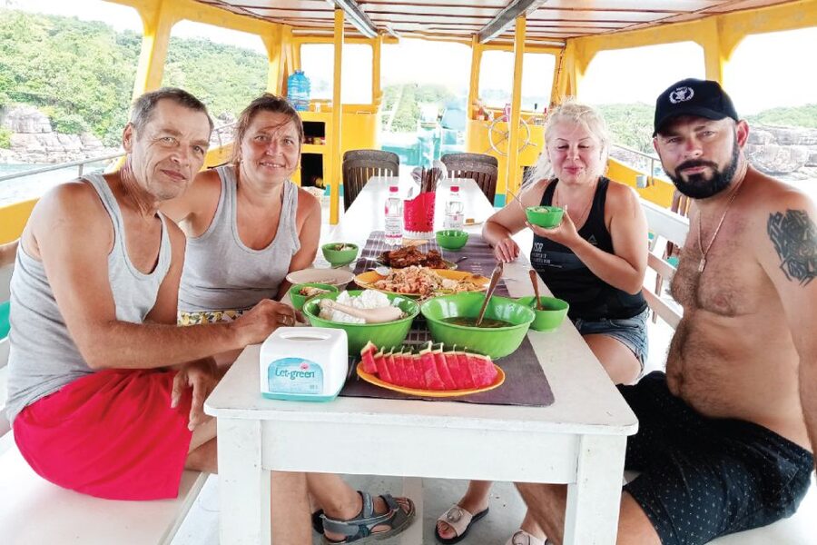 Red River Tours (Shared Trip): Deep Sea Fishing In Phu Quoc - Lunch at sea around noon
