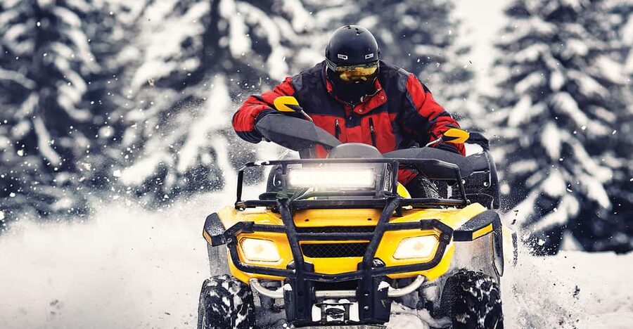 Rovaniemi: Quad Bike Ride and Ice Fishing - The one-hour quad bike route through Lapland forest