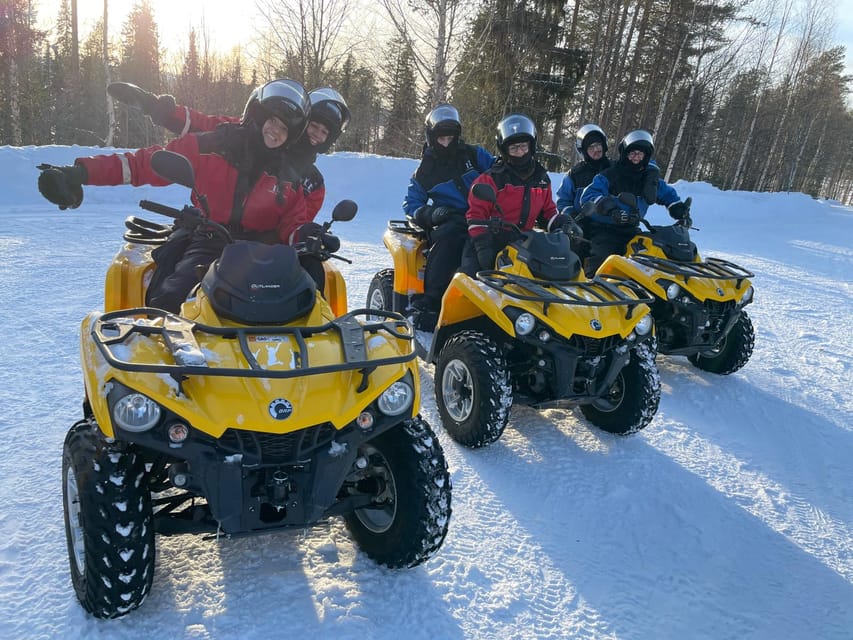 Rovaniemi: Quad Bike Ride and Ice Fishing - Ice fishing on a frozen lake