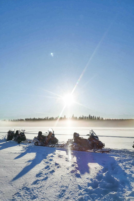 Rovaniemi: Snowmobiling and Ice Fishing - From Rovaniemi to the frozen lake