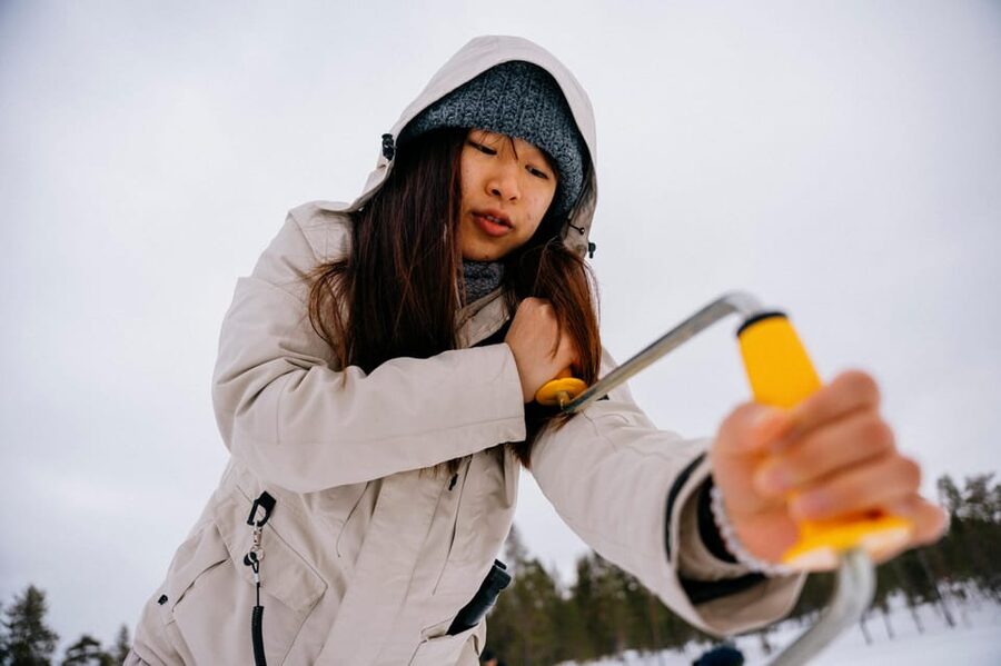 Saariselkä: Ice Fishing Adventure - The 20-minute ride from Saariselkä