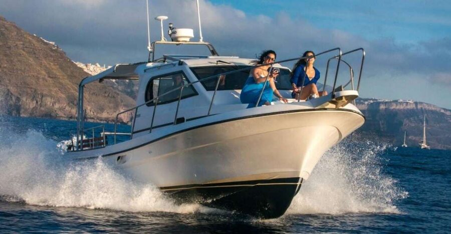 Santorini Private Cruise boat fishing tour - BBQ, Snorkeling - Key details at a glance
