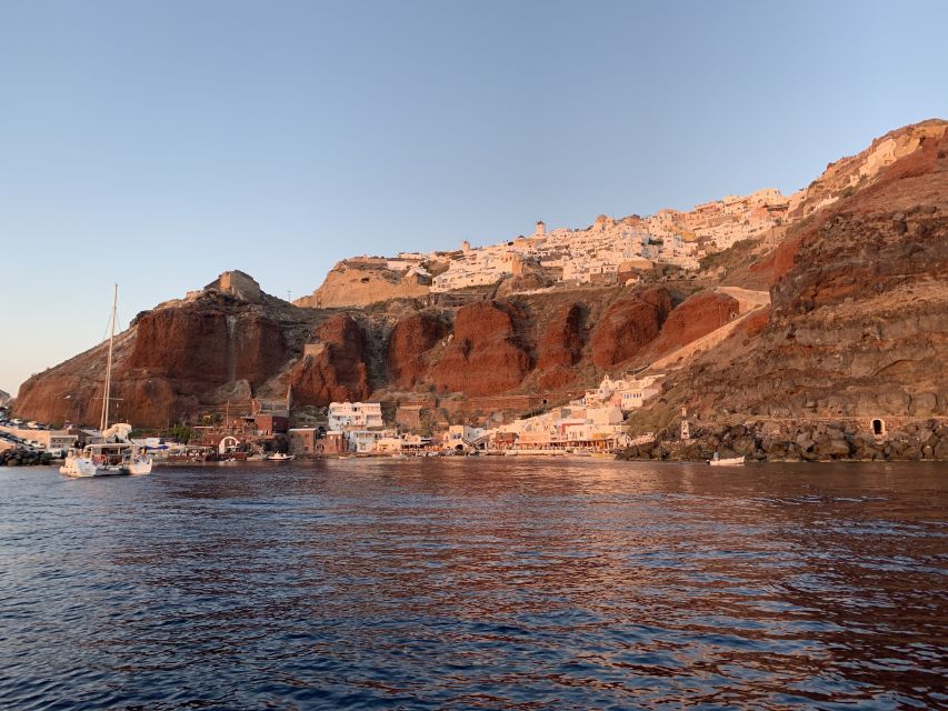 Santorini Private Cruise boat fishing tour - BBQ, Snorkeling - Lunch made from the day’s catch