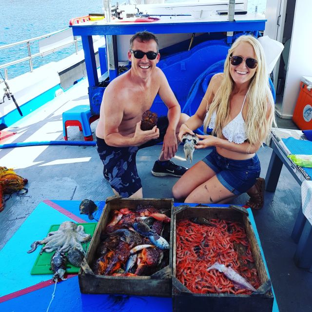 Santorini Sunset Fishing Trip with Dinner and Drinks - Fresh Fish Dinner Served on the Boat