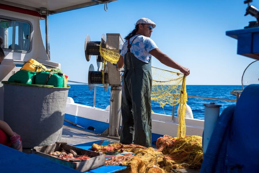 Santorini: Traditional Fishing Trip and Fresh Fish Lunch - Fishing areas near Red, White, and Black Beach