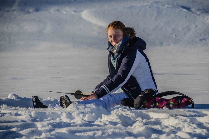 Snowshoeing Adventure with Ice-Fishing, Fire and Survival - Snowshoes and the first walk through Lapland