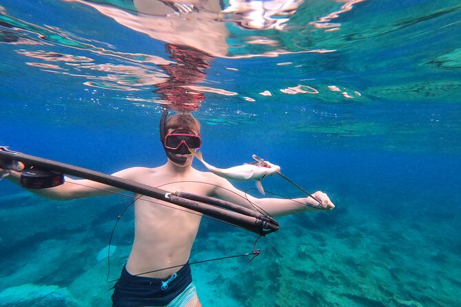 Spearfishing in Chania, Crete (price is per group) - A boat tasting adds a social finish