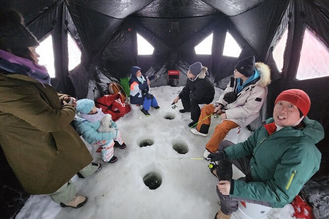 Ultimate Ice Fishing with Lunch - Practical comfort and access