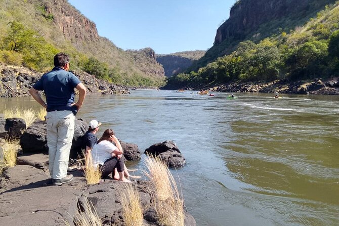 Victoria Falls Overnight Rafting, Camping, Fishing on the Zambezi - Fishing beside the white sand