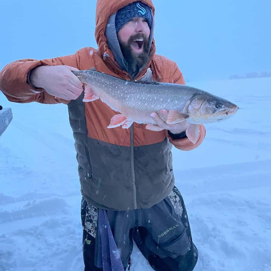 Wasilla: Ice Fishing Experience - The catch, cleaning, and taking dinner home