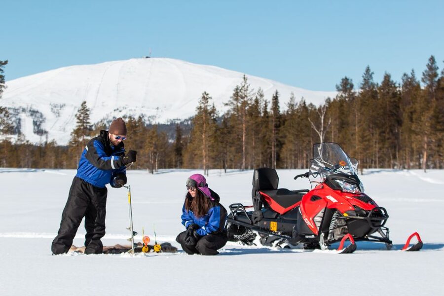 Ylläs: Snowmobile Adventure with Ice Fishing - Why the long snowmobile ride matters