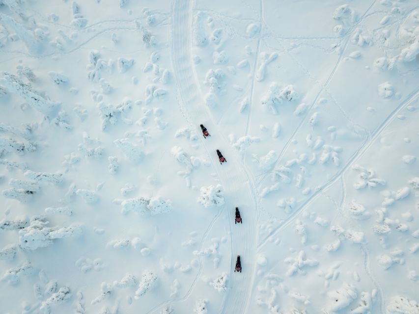 Ylläs: Snowmobile Adventure with Ice Fishing - Returning through the winter quiet