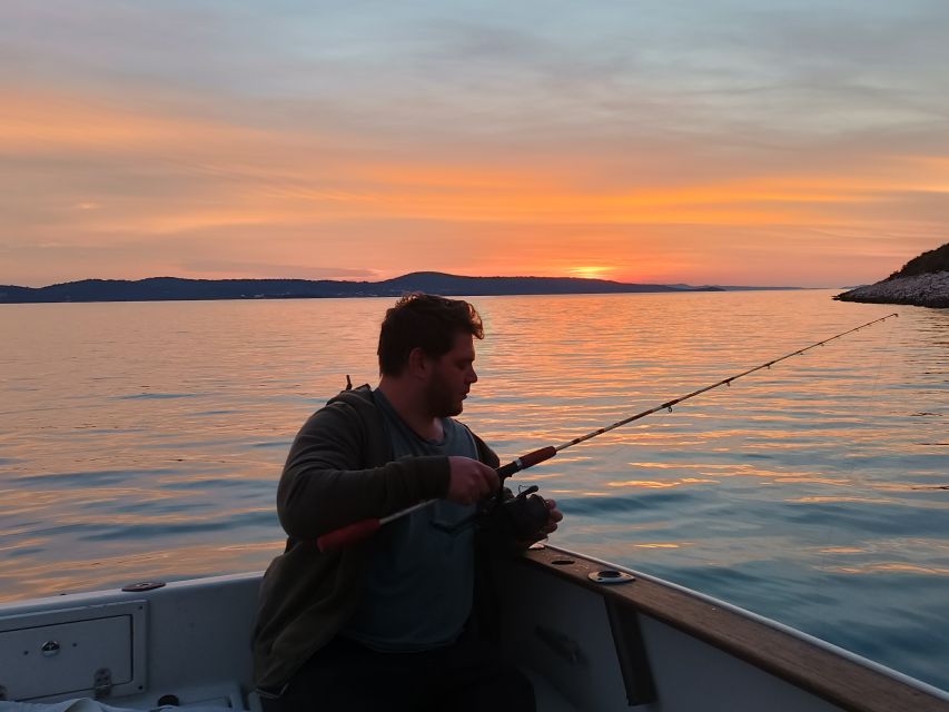 Zadar: Sunset Fishing Half-Day Guided Boat Trip - Fishing around Ugljan Island