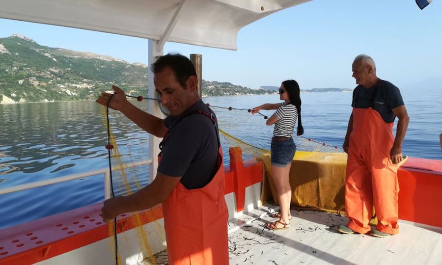 Zante Fishing Tours - A fresh lunch prepared aboard the boat